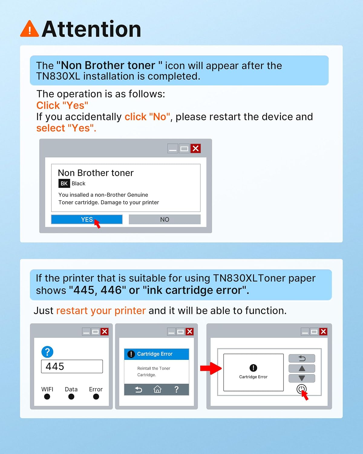 Detalle 2 de E-Z Ink Pro TN830XL TN830 Compatible Toner Cartridges, 4-Pack