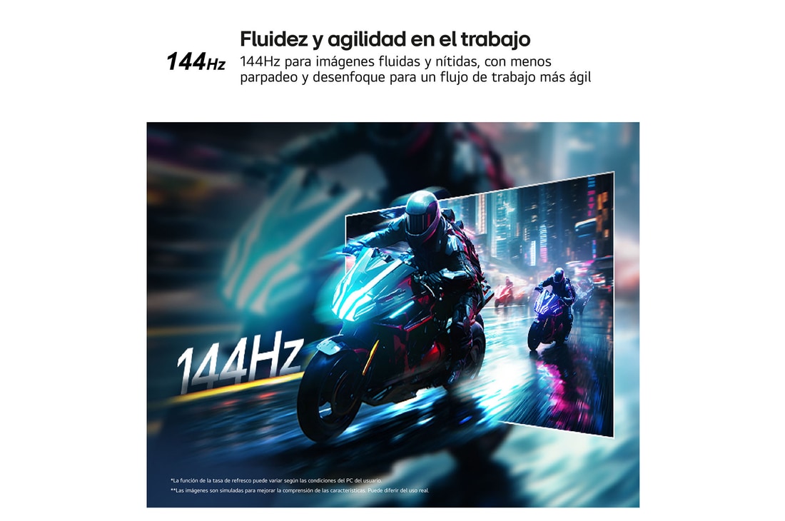 Thumbnail 2 de LG 24'' 24U411B-B.AEU: monitor IPS FHD, 144 Hz, 1 ms