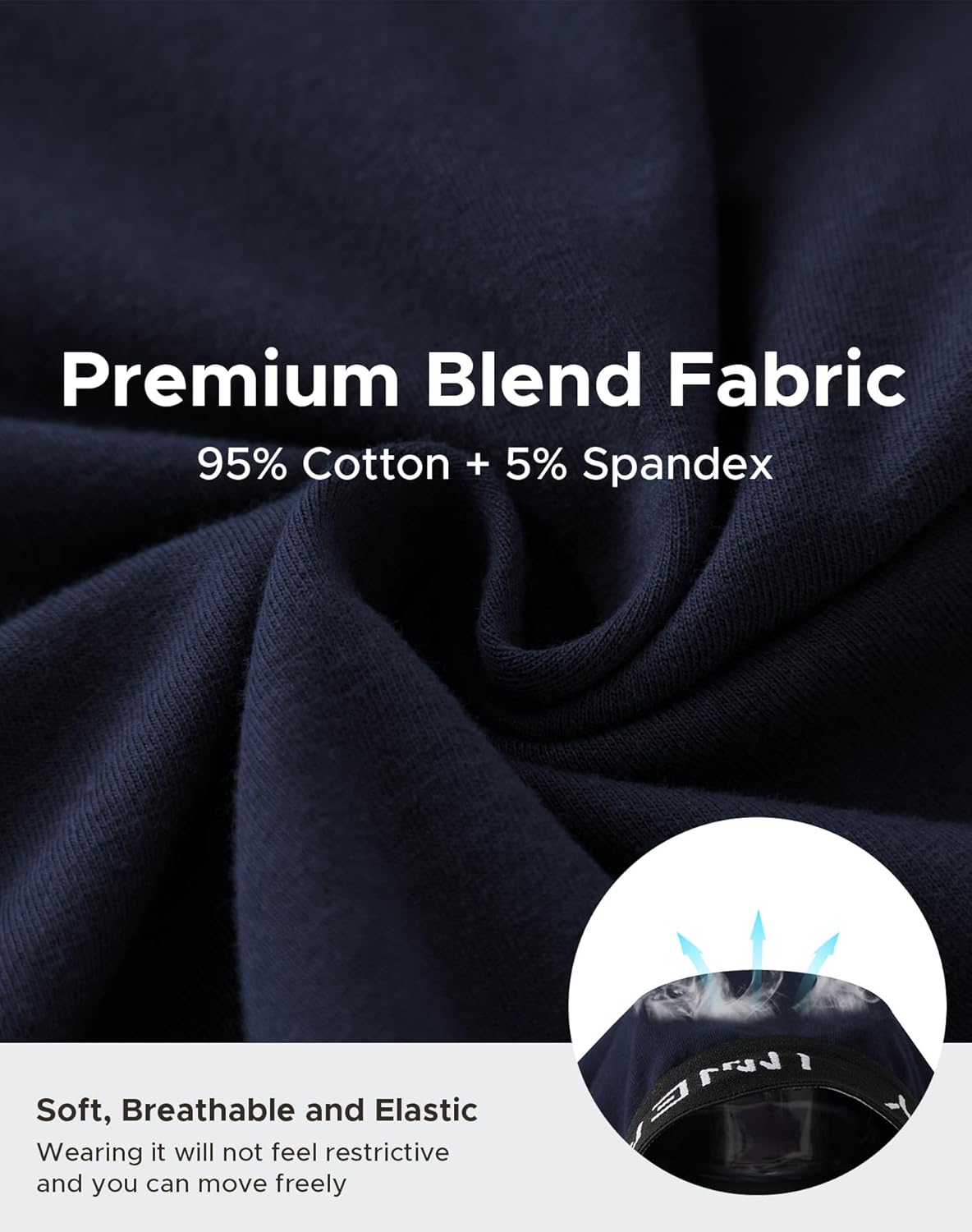 Thumbnail 4 de INNERSY Men's Big and Tall Boxer Briefs 4-Pack