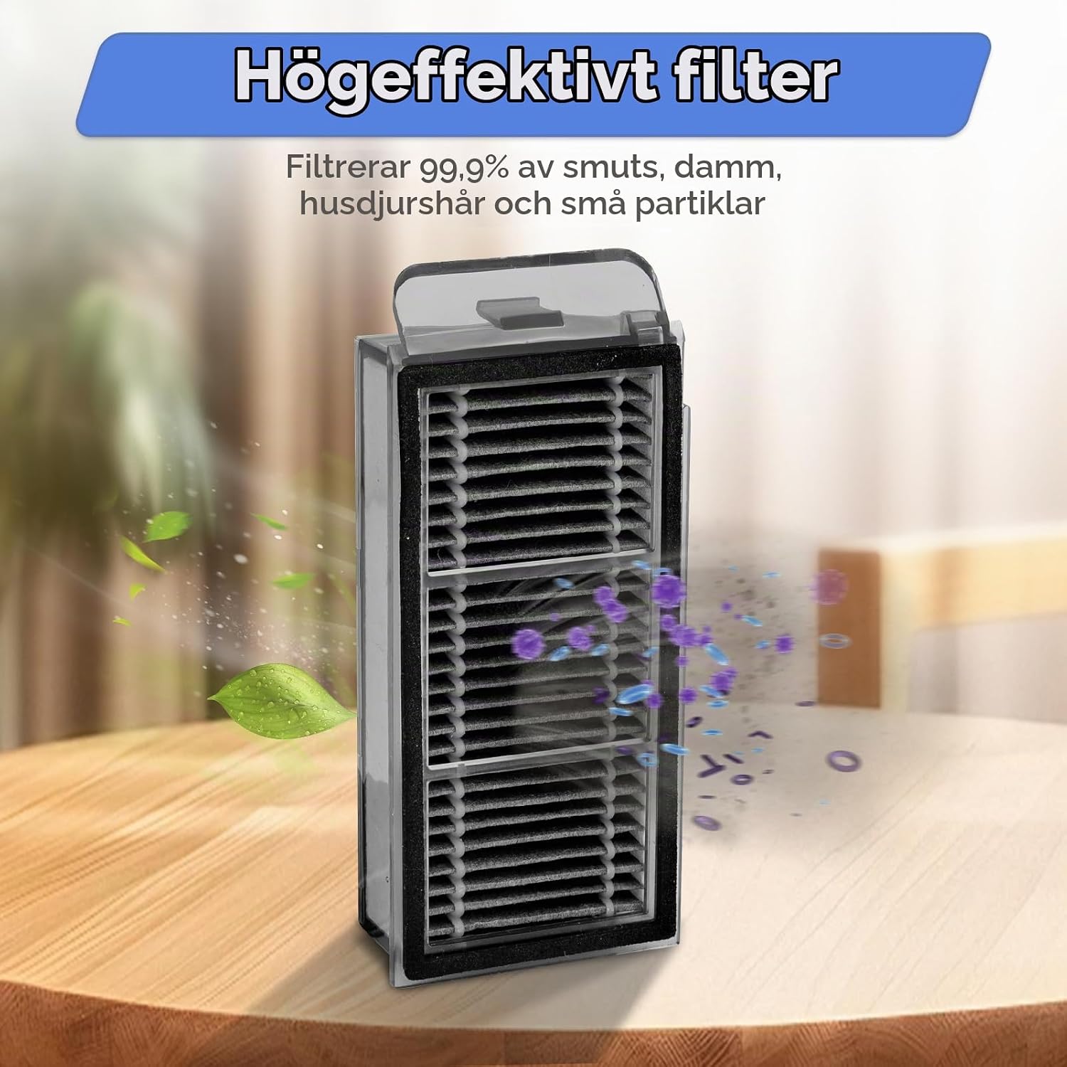 Detalle de FILTERIST X50 Ultra HEPA-filter, 4-pack för Dreame och Mova