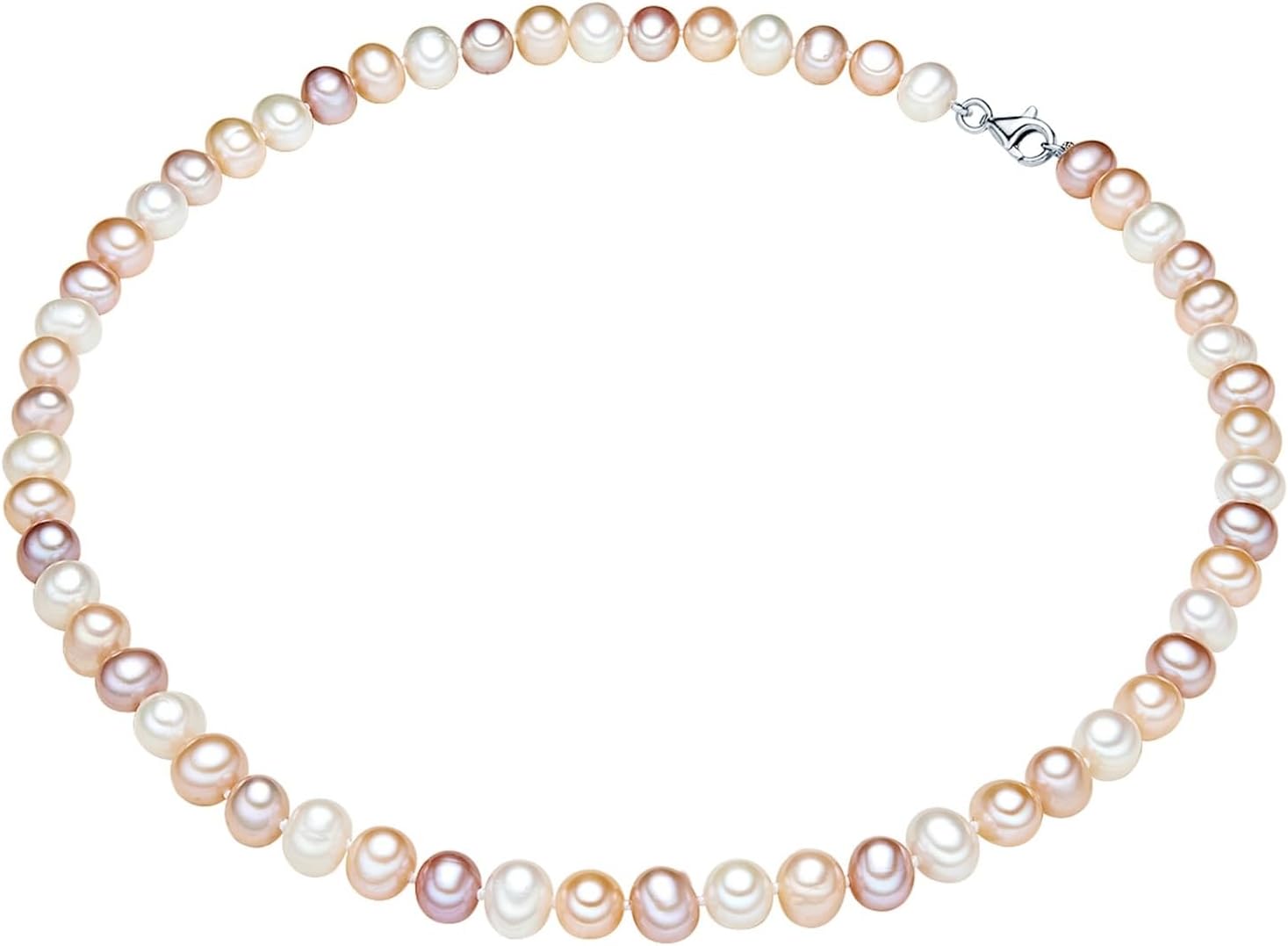 Detalle de Valero Pearls Collana di perle da Donna in Argento Sterling