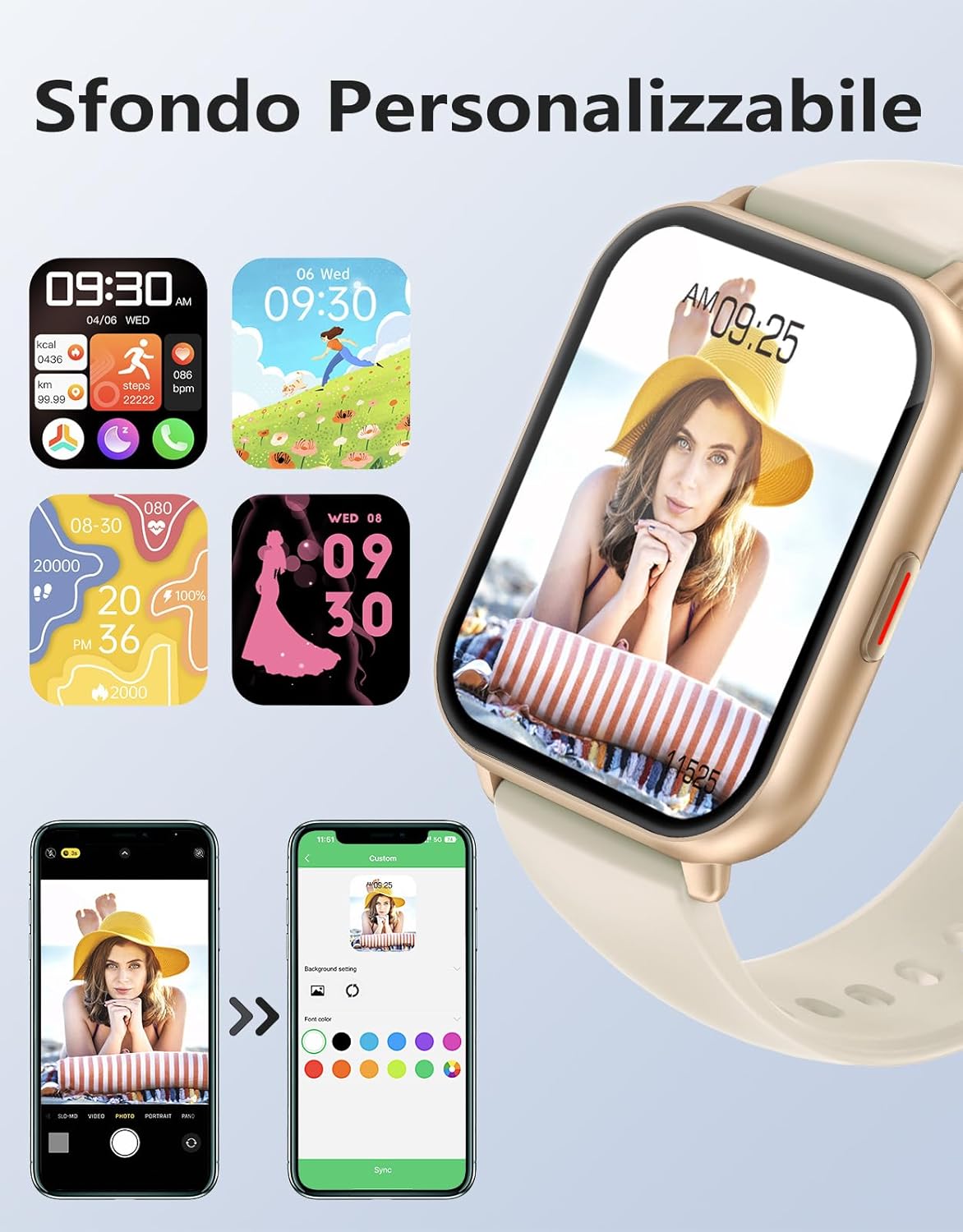 Detalle 2 de RUIMEN Smartwatch Chiamate e Fitness