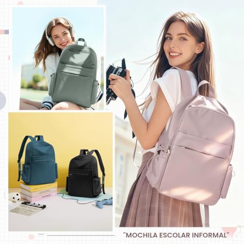 Detalle 2 de HYC00 Mochila Casual para Mujer con Portátil 14" – 21 L, Azul Eléctrico