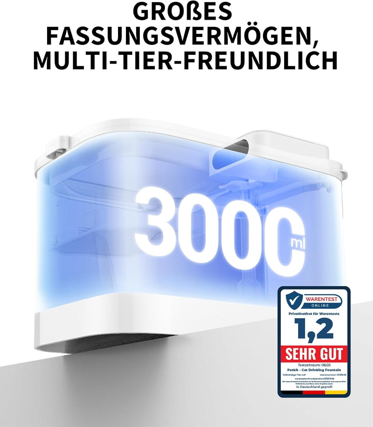 Thumbnail 2 de PETKIT Katzen Trinkbrunnen 3L Wasserbrunnen 🐾