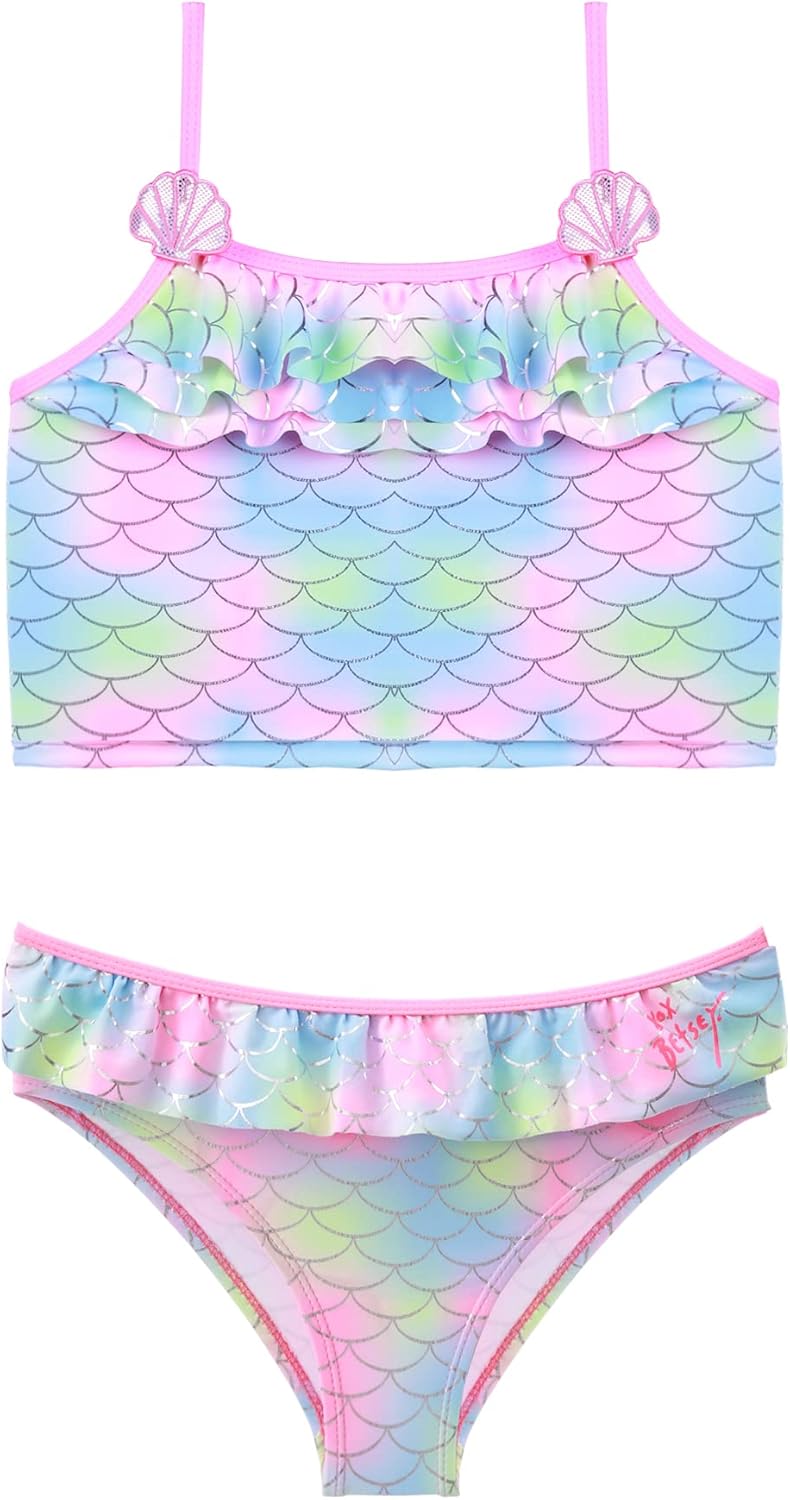 Detalle de Two Piece Hawaiian Bikini Swimsuit for Toddler Girls (3–12 Years)