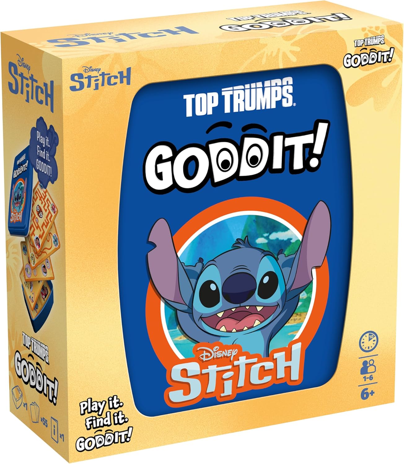 Detalle de Top Trumps Disney Stitch Goddit! – Gioco di carte per famiglie, da 1 a 6 giocatori