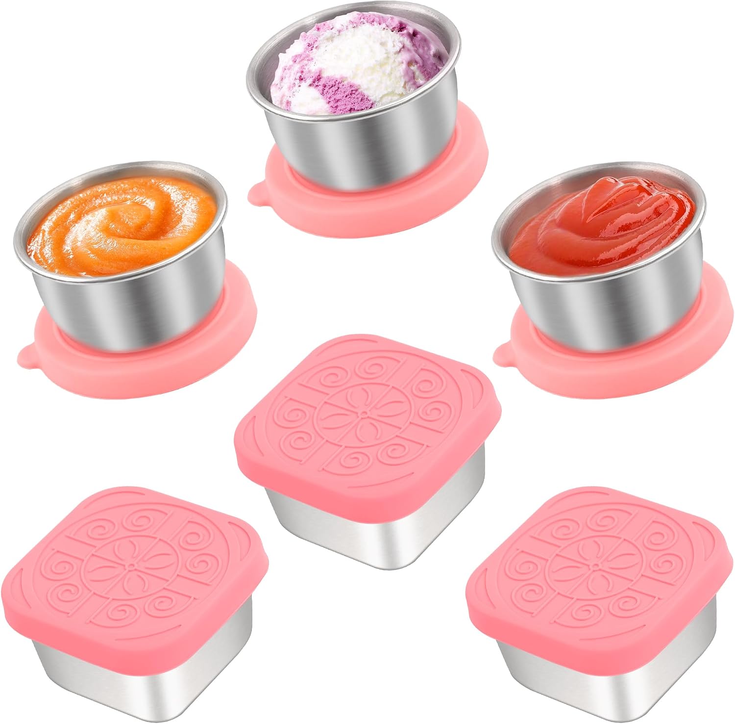 Detalle de Stainless Steel Salad Dressing Containers