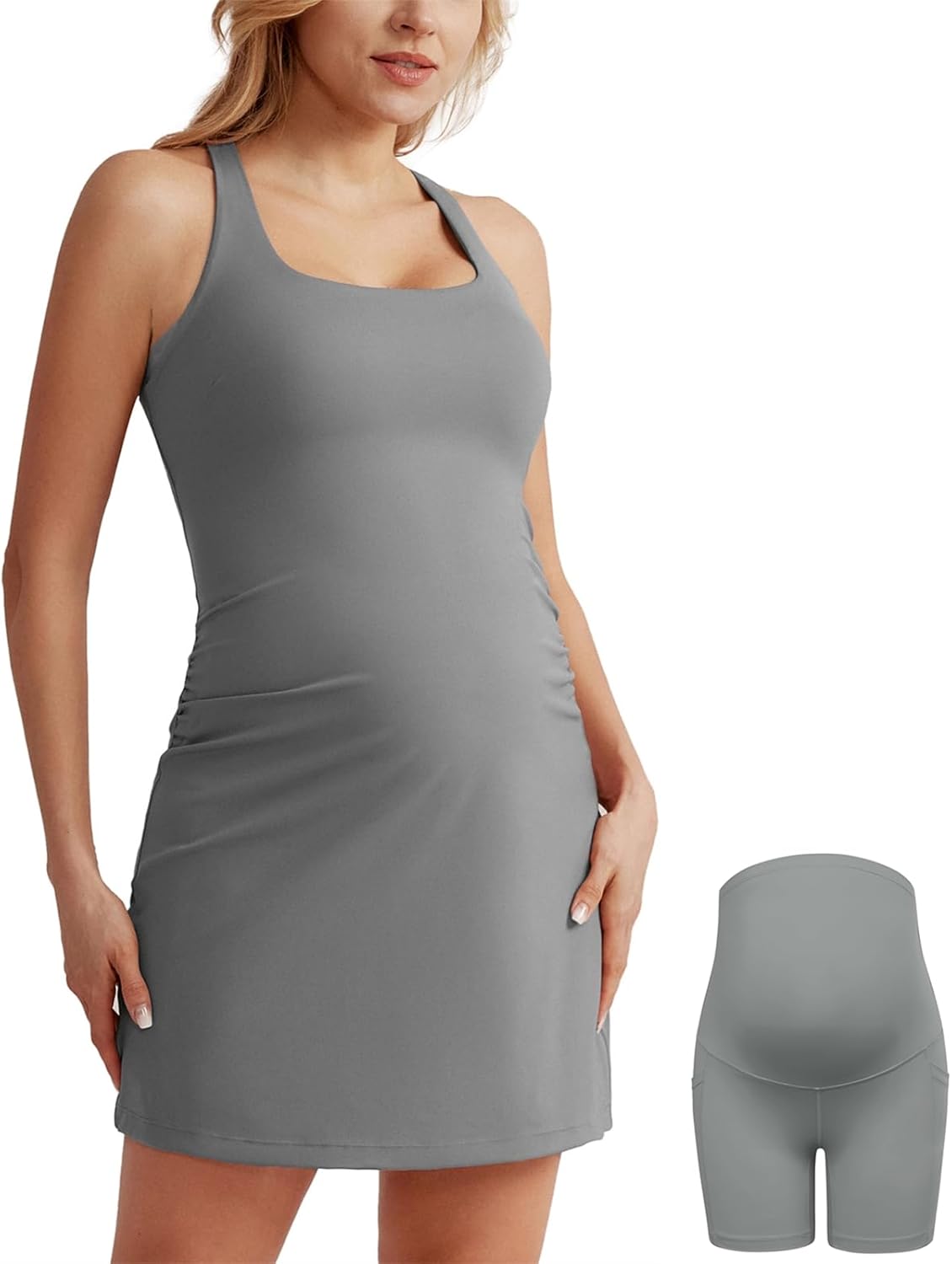 Thumbnail 5 de Maacie Maternity Tennis Dress with Shorts and Built-In Bra: 2-in-1 Activewear for Pregnancy