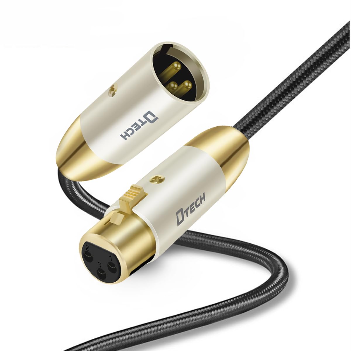 Detalle de DTECH XLR microphone cable, 3-meter