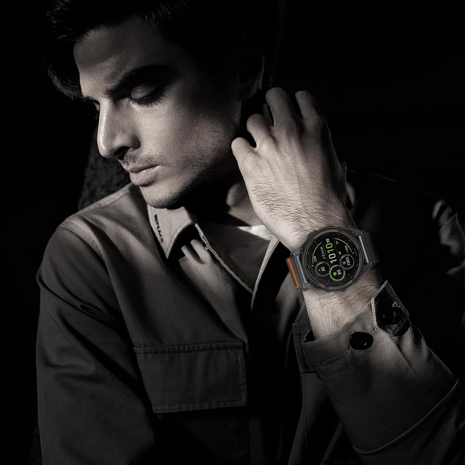 Thumbnail 6 de 26mm Nylon Armband für Garmin Fenix 8 Pro & kompatible Modelle – Magnetverschluss, elastisch