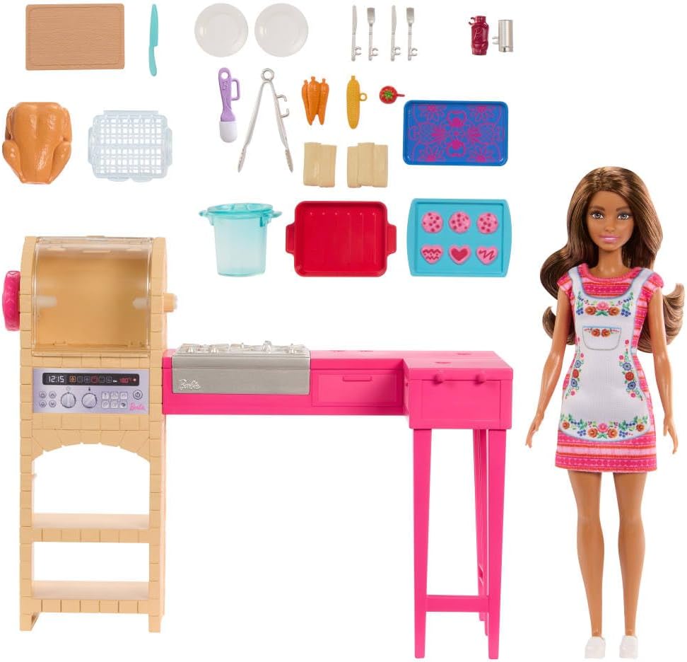 Thumbnail 6 de Barbie JCT06 Teresa Fashion Doll & Kitchen Playset with 20+ Accessories
