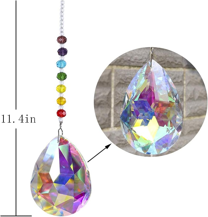 Detalle de Bauhinia Chakra Crystal Rainbow Suncatcher 76mm ๐