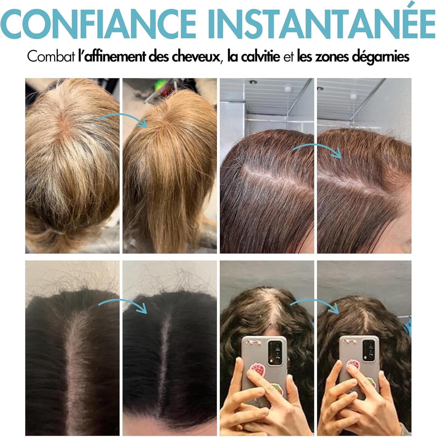 Thumbnail 3 de Hair Genetics Retouche-Racines – Noir: Retouche rapide pour cacher les cheveux gris