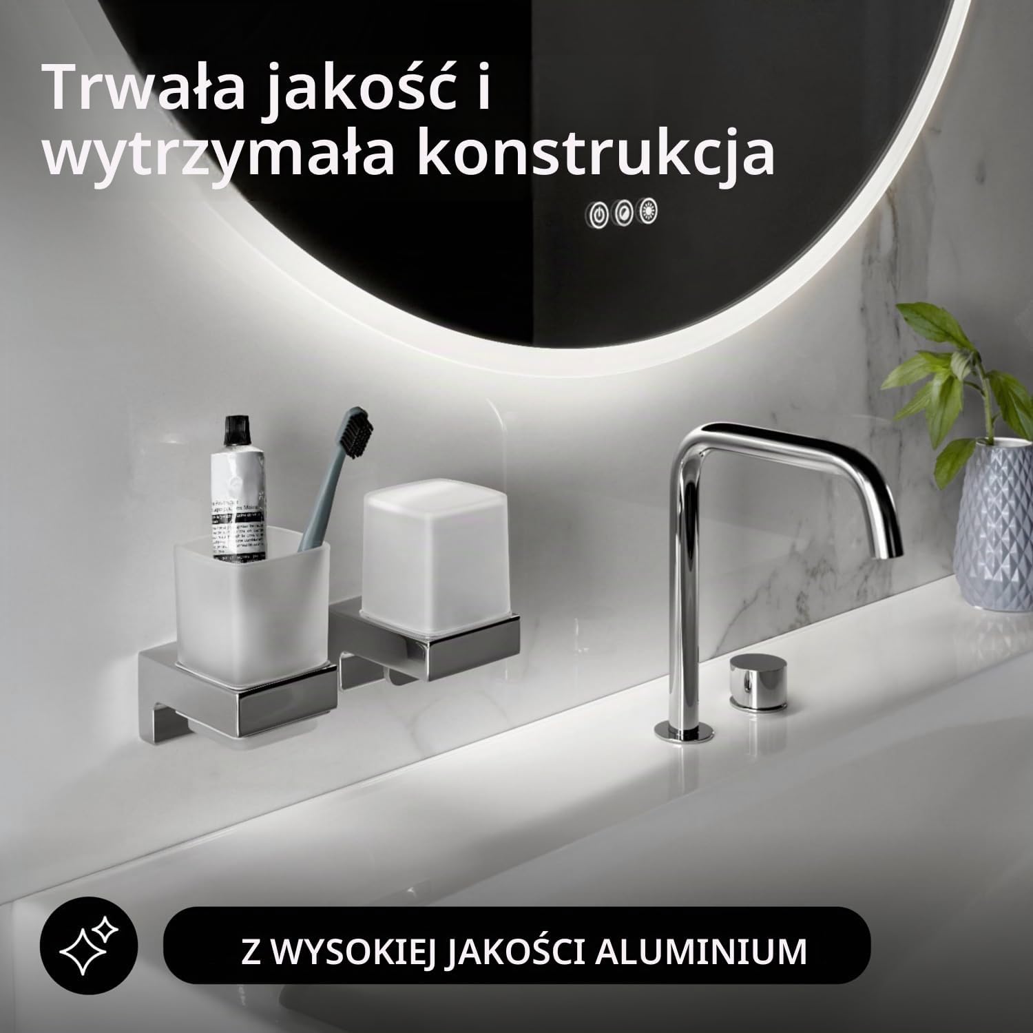 Detalle 1 de EMCO CUE – ścienny dozownik mydła, chrom, 155 ml, obsługa jedną ręką