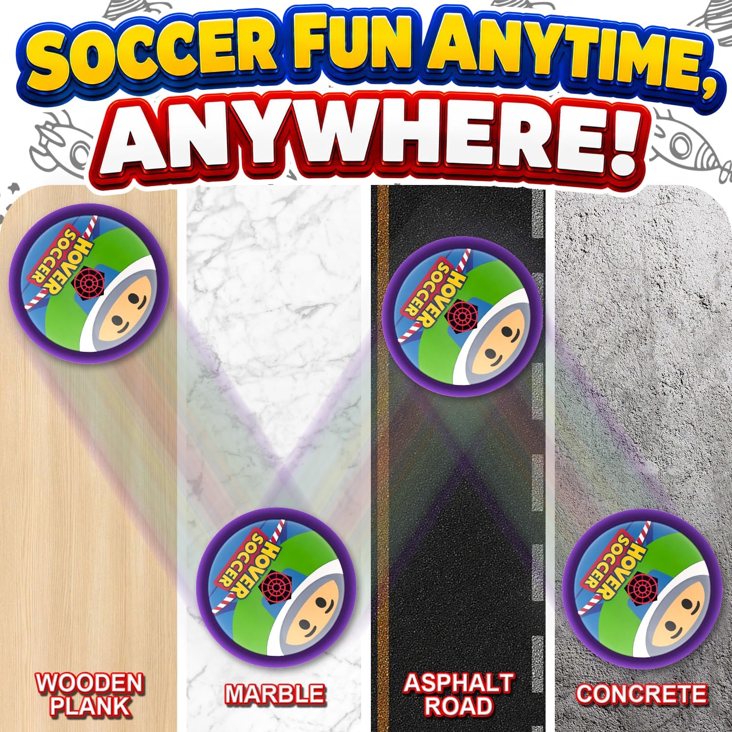 Detalle de Pallone Fluttuante Giochi Light Year per Bambini – Calcio con Luci LED e Schiuma Morbida