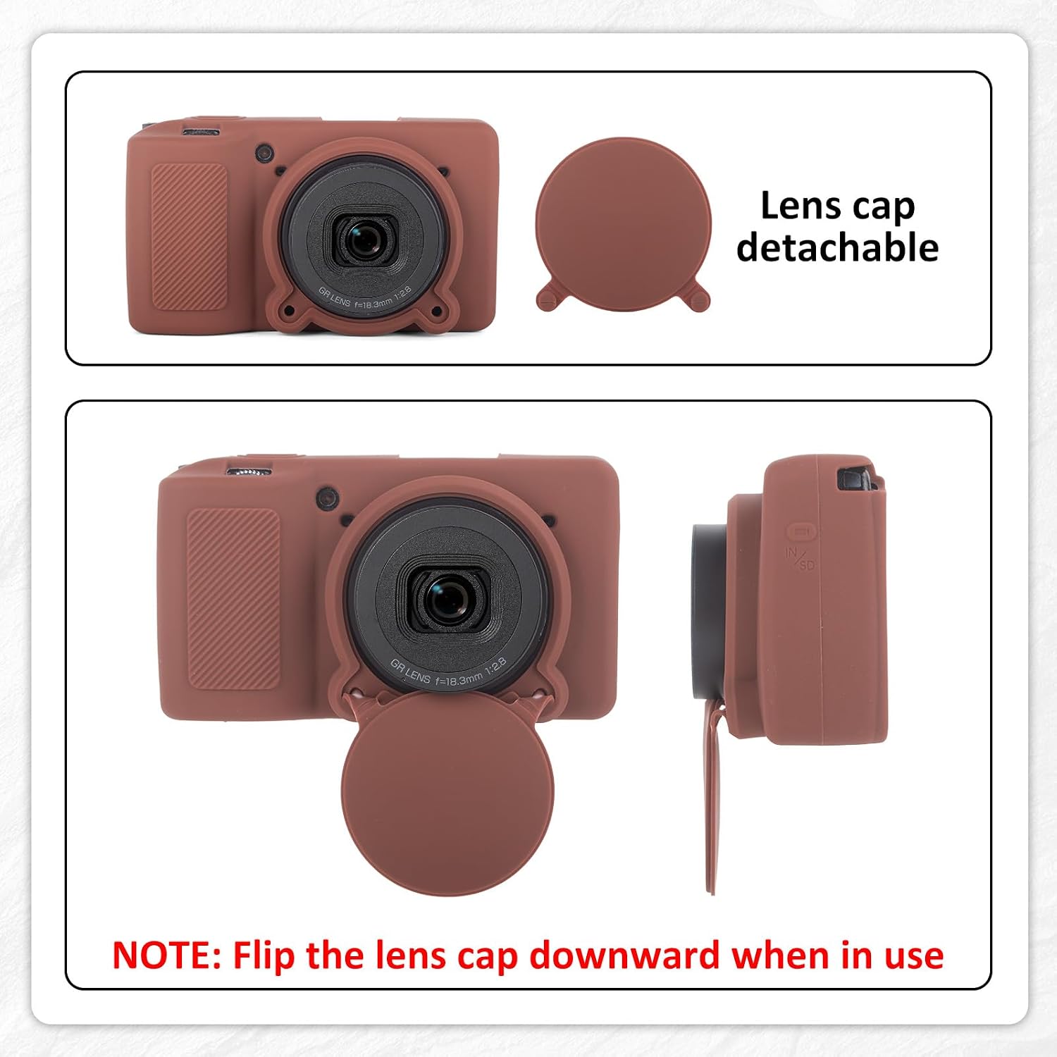 Thumbnail 3 de Rieibi Silicone Case for Ricoh GR IV: Protective Grip and Screen Clarity for GR4