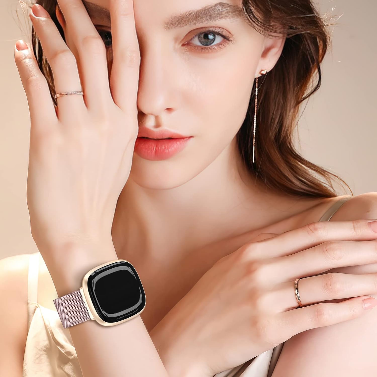 Thumbnail 4 de Yoohoo Straps Fitbit Versa 4 strap Rose Pink