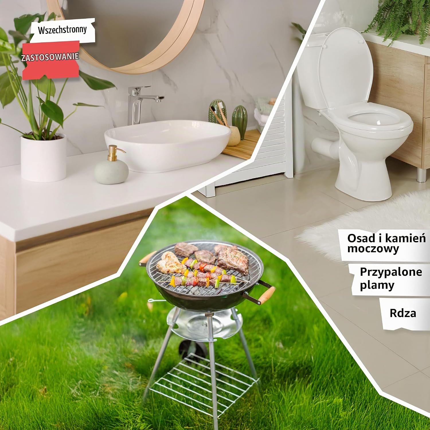 Detalle de SPRINGER ZX6000 – pumeks do WC, zestaw 3 szt. z naturalnego kamienia