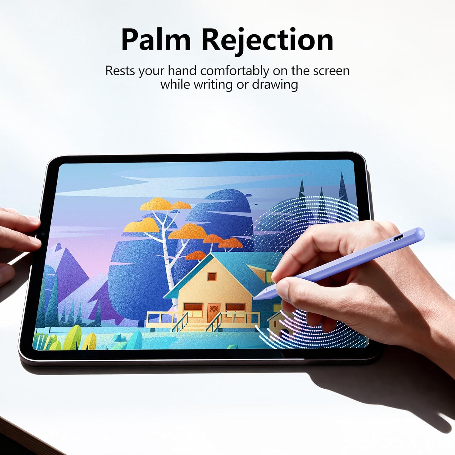 Thumbnail 5 de Stylus Pen for iPad (6th–11th Gen): 2x Fast Charge, 1.5mm Tip, Palm Rejection