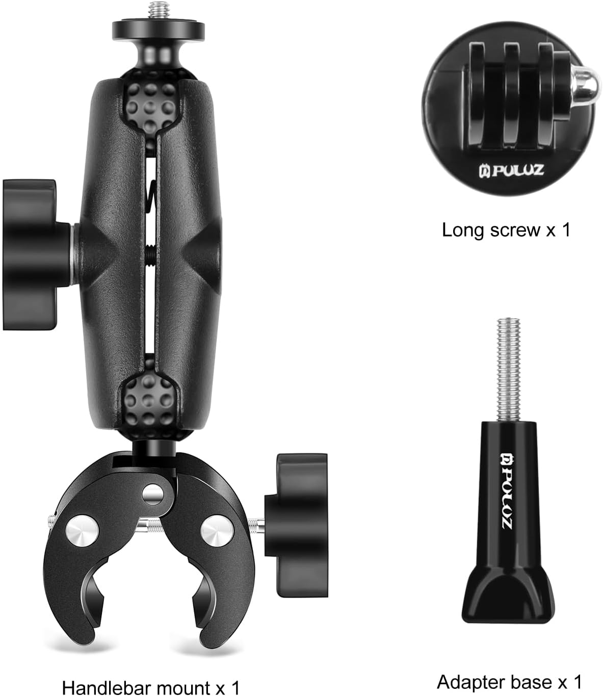 Thumbnail 6 de PULUZ Super Clamp Crab Action Kamera Halterung für Motorradlenker – 360° Kugelkopf, 1/4" Gewinde