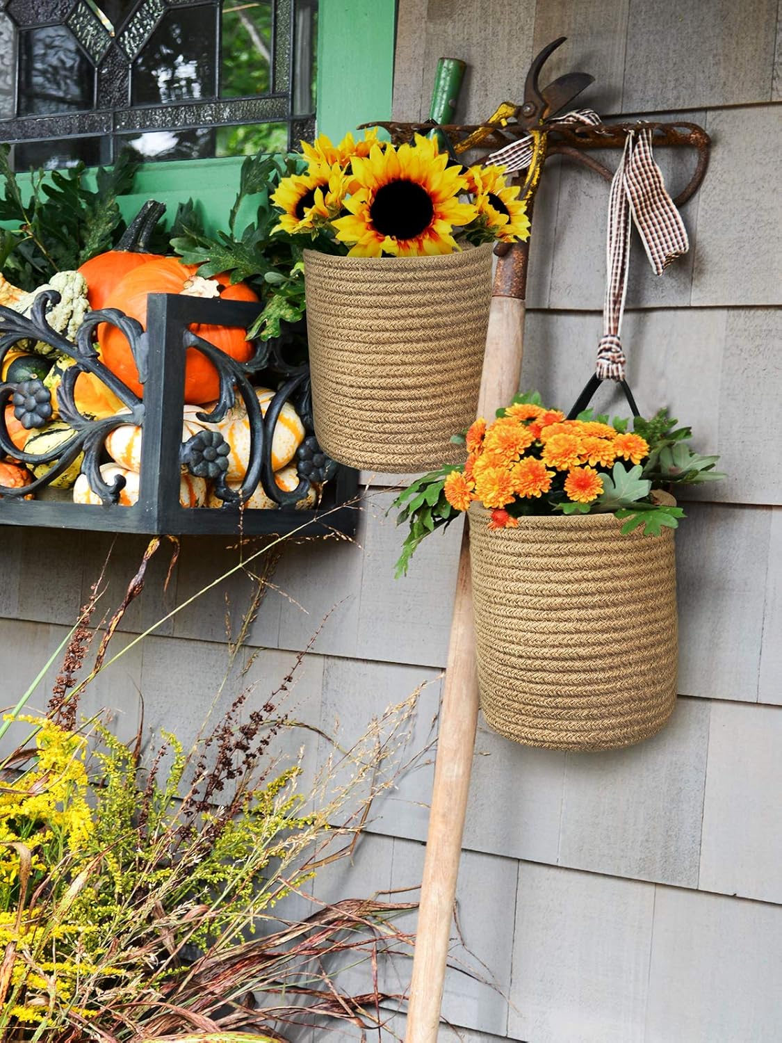 Thumbnail 3 de Goodpick Jute Hanging Storage Baskets