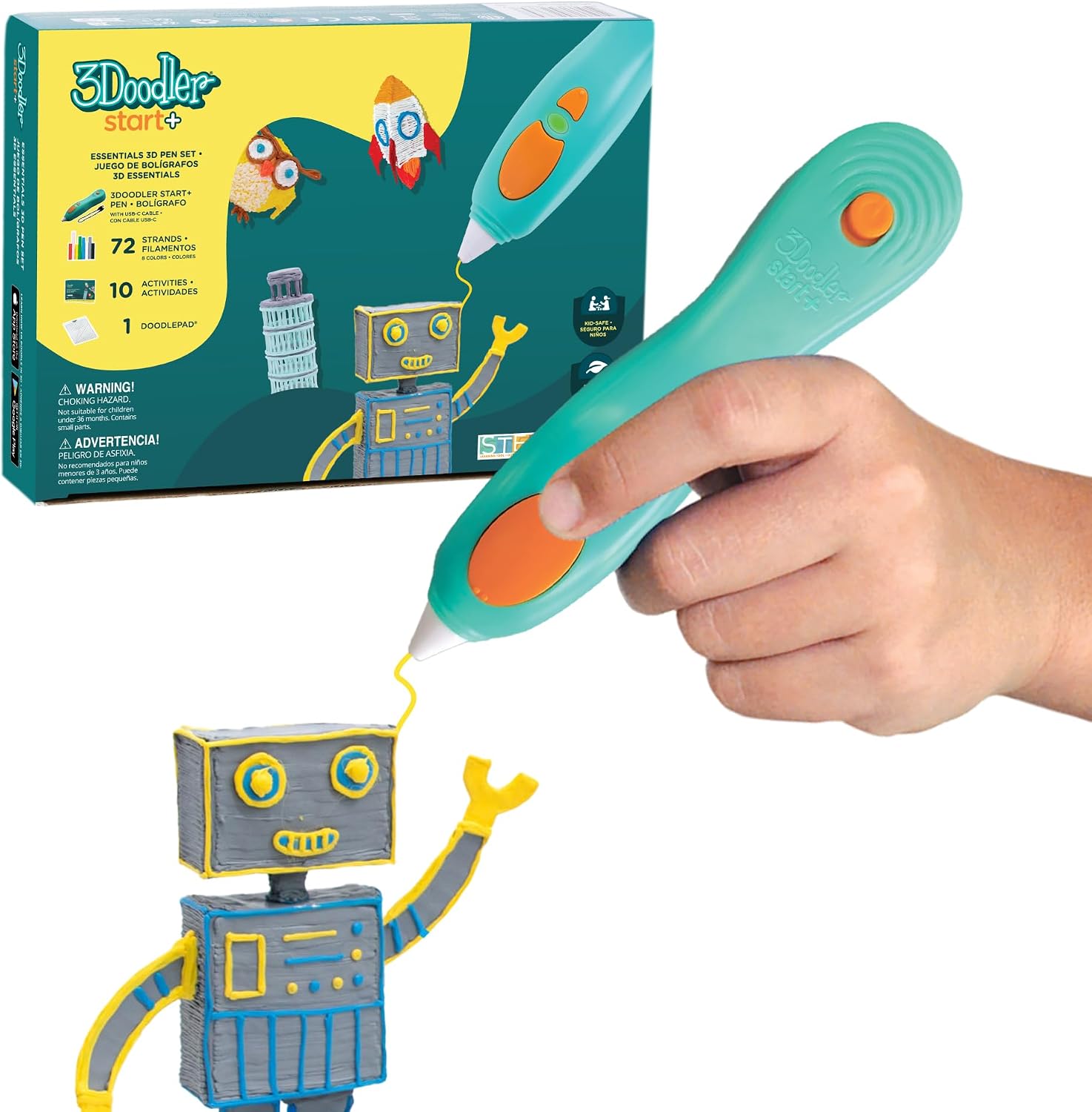 Thumbnail 6 de 3Doodler Start+ Essentials 3D Pen Set for Kids with Low-Heat Design