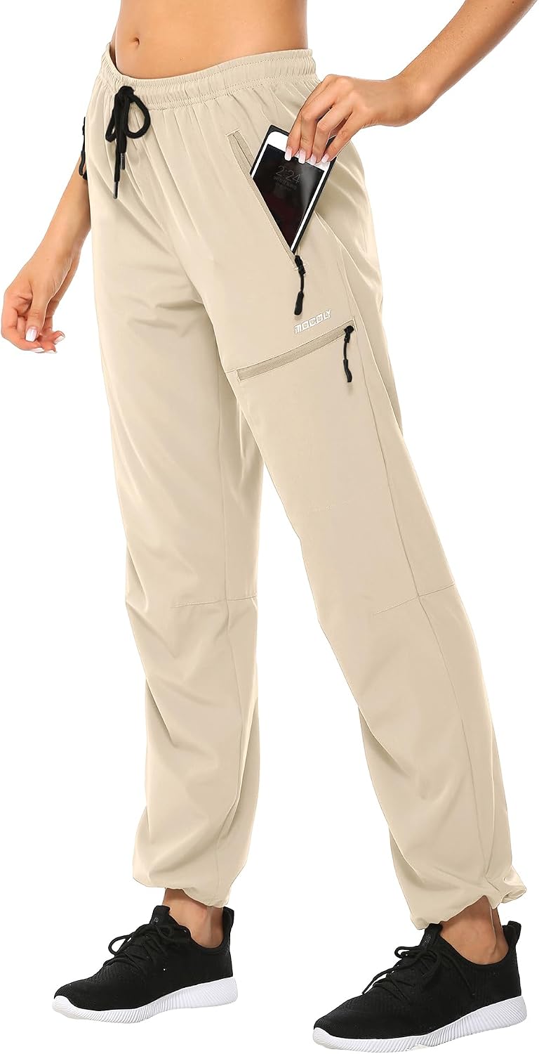 Detalle de MOCOLY Pantalon Randonnée Femme Léger à Séchage Rapide et Imperméable – UPF50