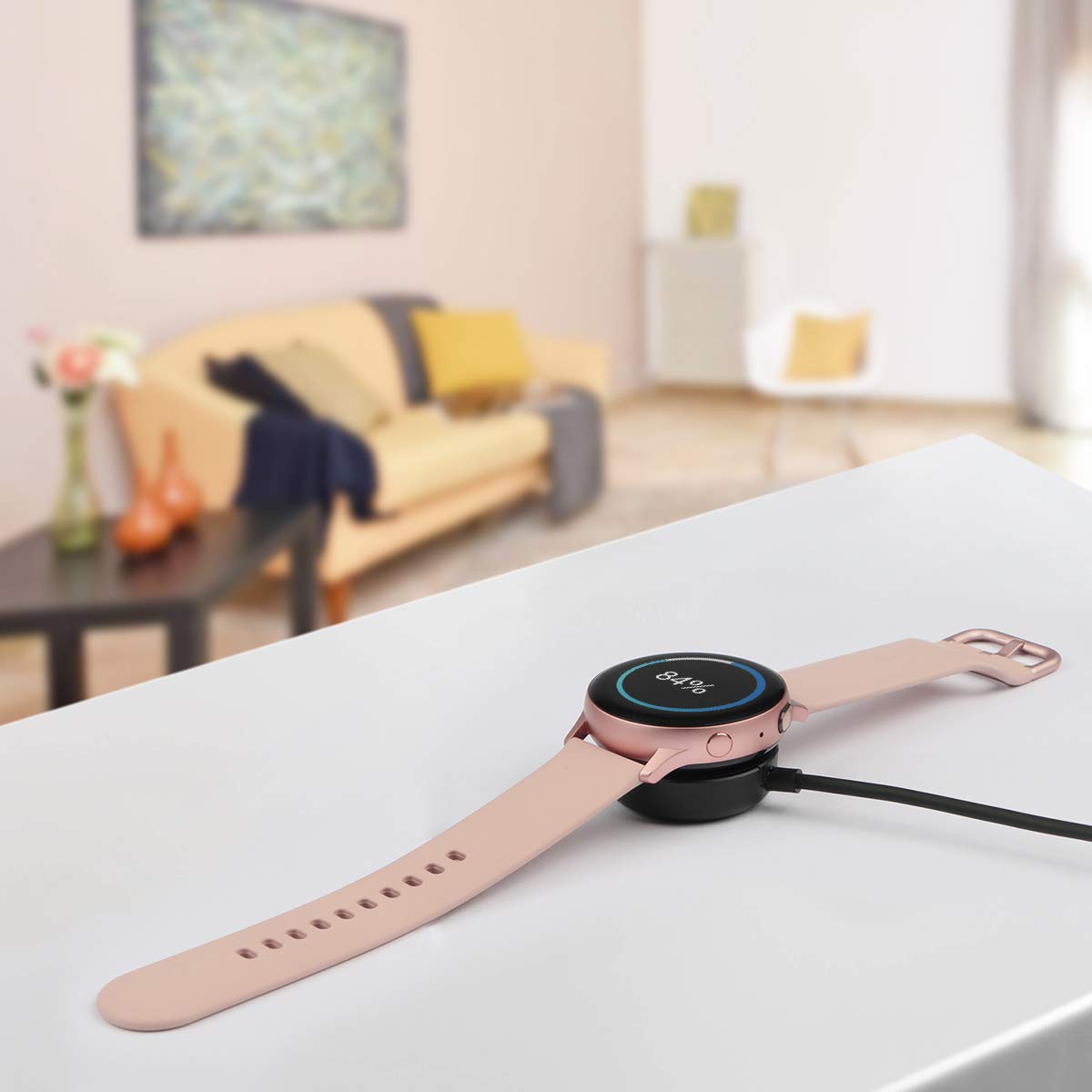 Detalle de Trami 1-Pack Compatible Samsung Watch Charger Cable Dock for Galaxy Watch 7/6/5/4