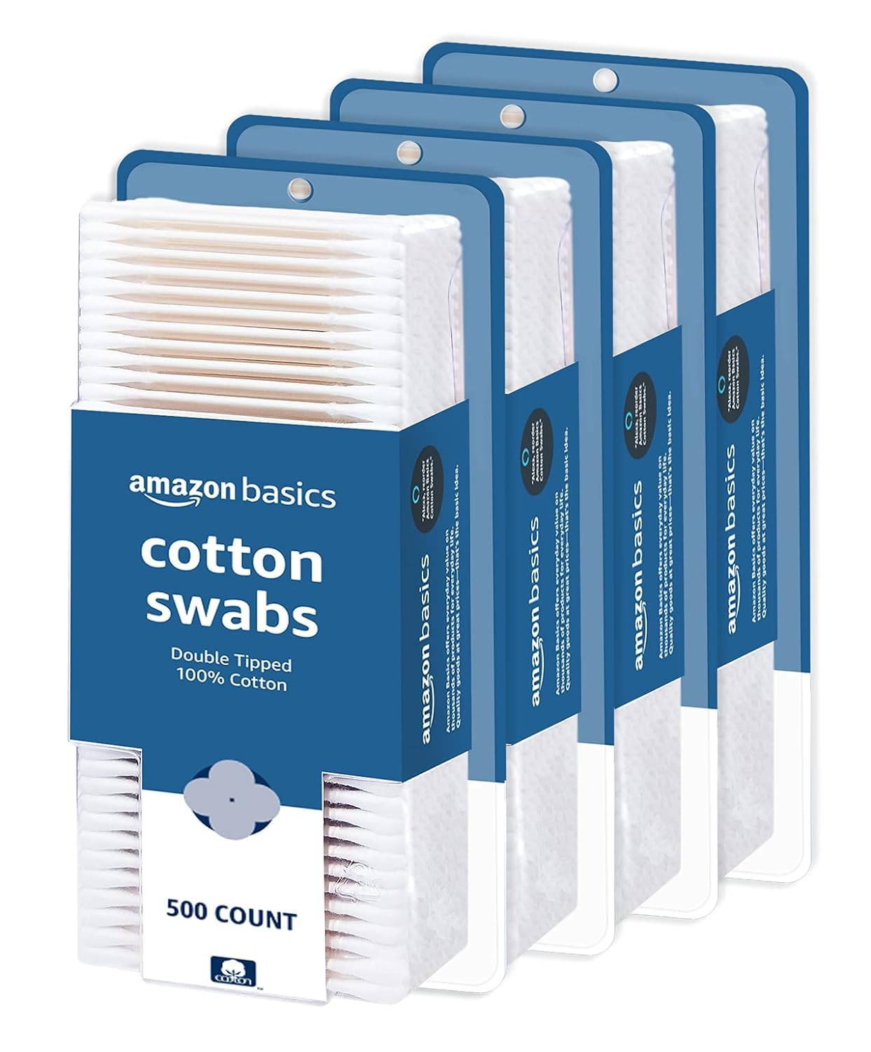 Thumbnail 6 de Amazon Basics Double-Tipped Cotton Swabs (500 Count) for Baby Care, Beauty, and Home
