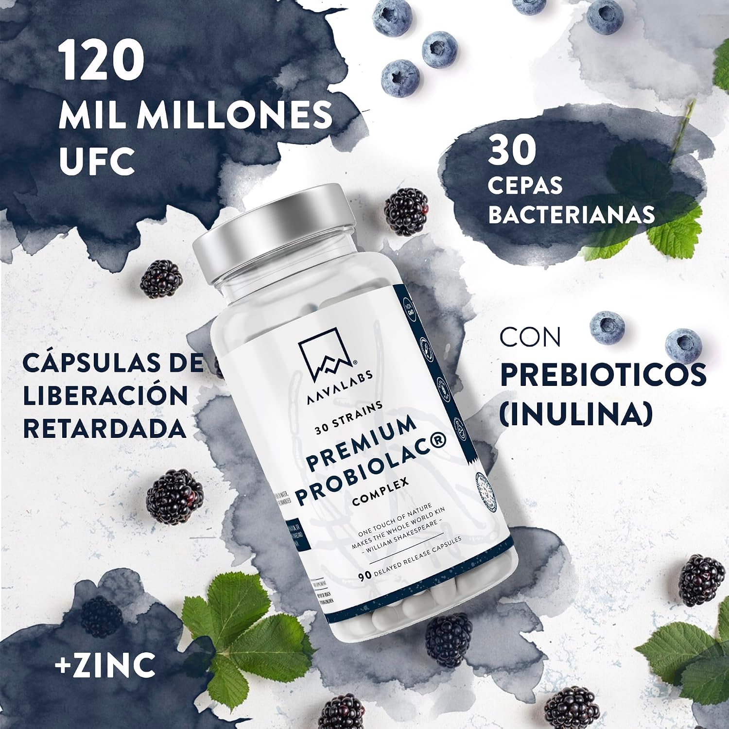 Detalle 2 de Probioticos Intestinales Premium con Zinc y 30 Cepas