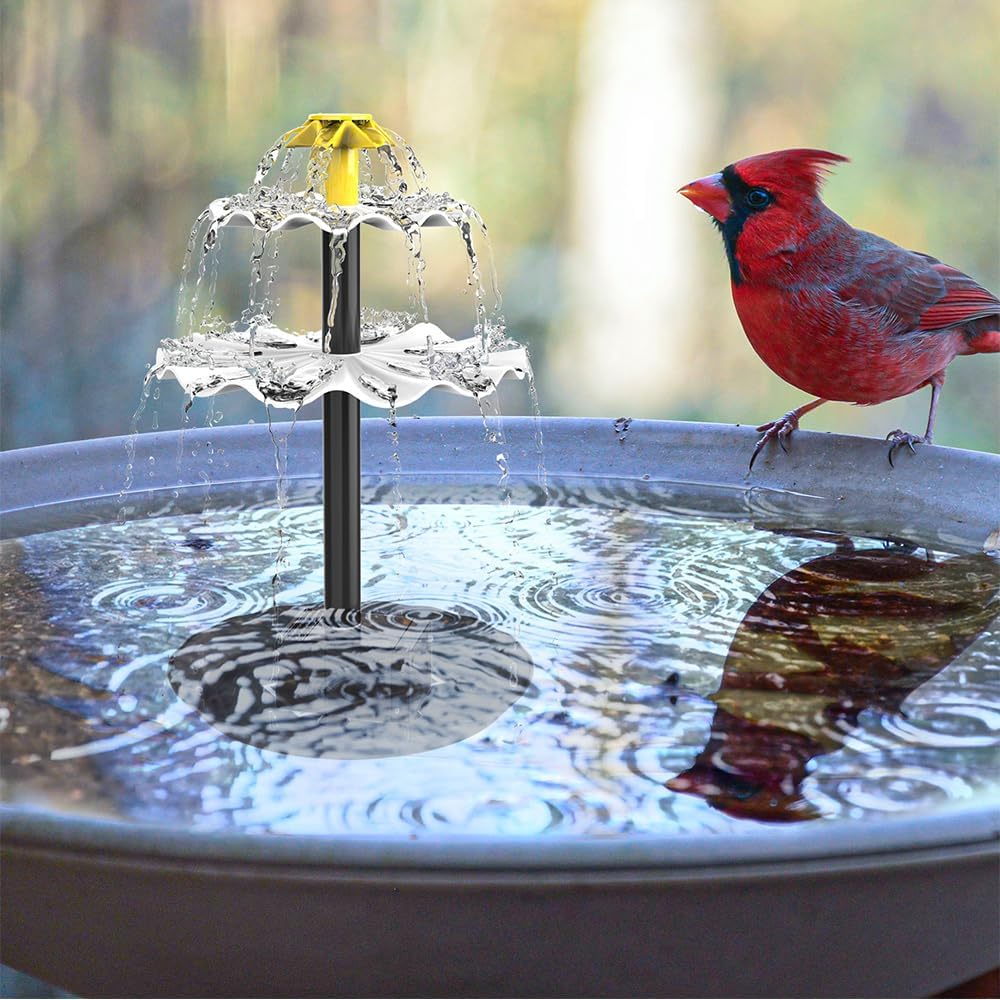 Detalle de Solar-Teichpumpe Außen 2,5W – Springbrunnen und Vogelbad-Dekoration