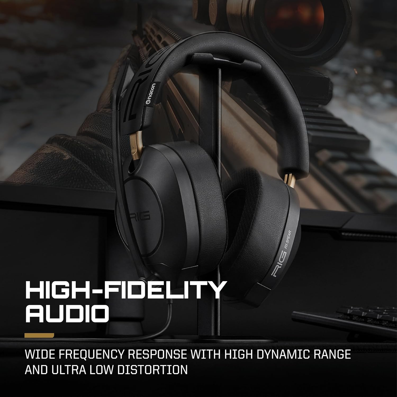 Thumbnail 2 de RIG R5 Spear MAX HD Wired Gaming Headset (40mm GrapheneQ drivers, Dolby Atmos, detachable mic)