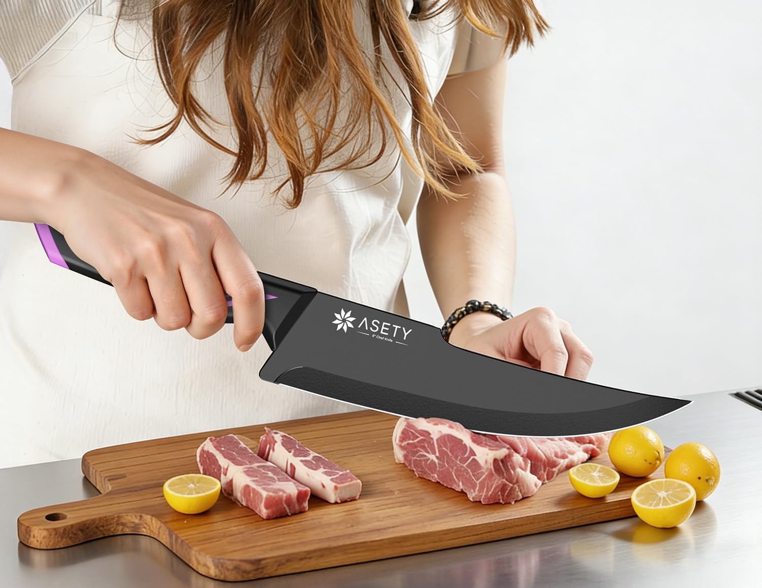 Detalle 2 de ASETY Kitchen Knife Set, 15-Piece