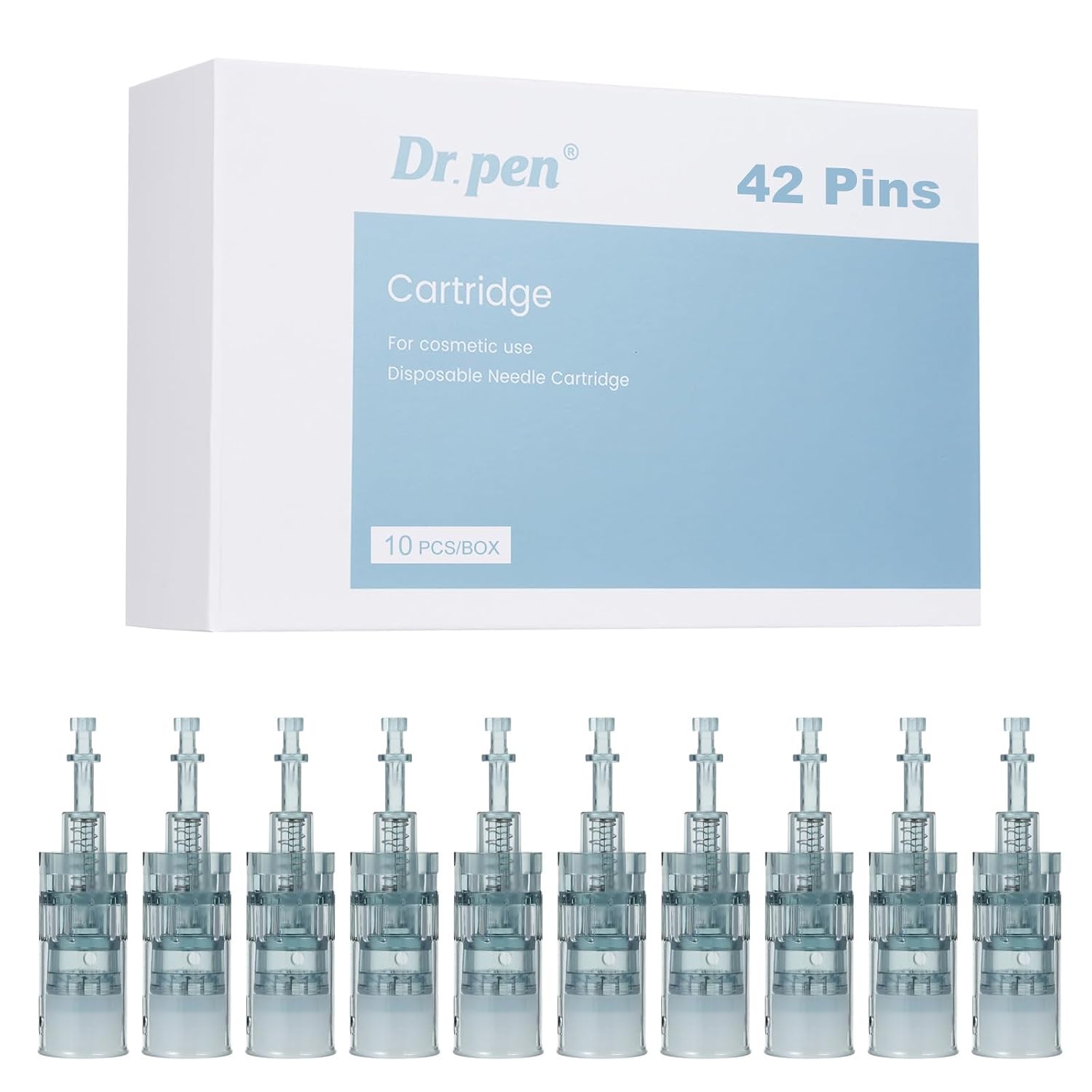 Detalle de Dr. pen Ultima M8/M7S Patronen 42 Pins – 10 Stück für intensive großflächige Schönheitspflege