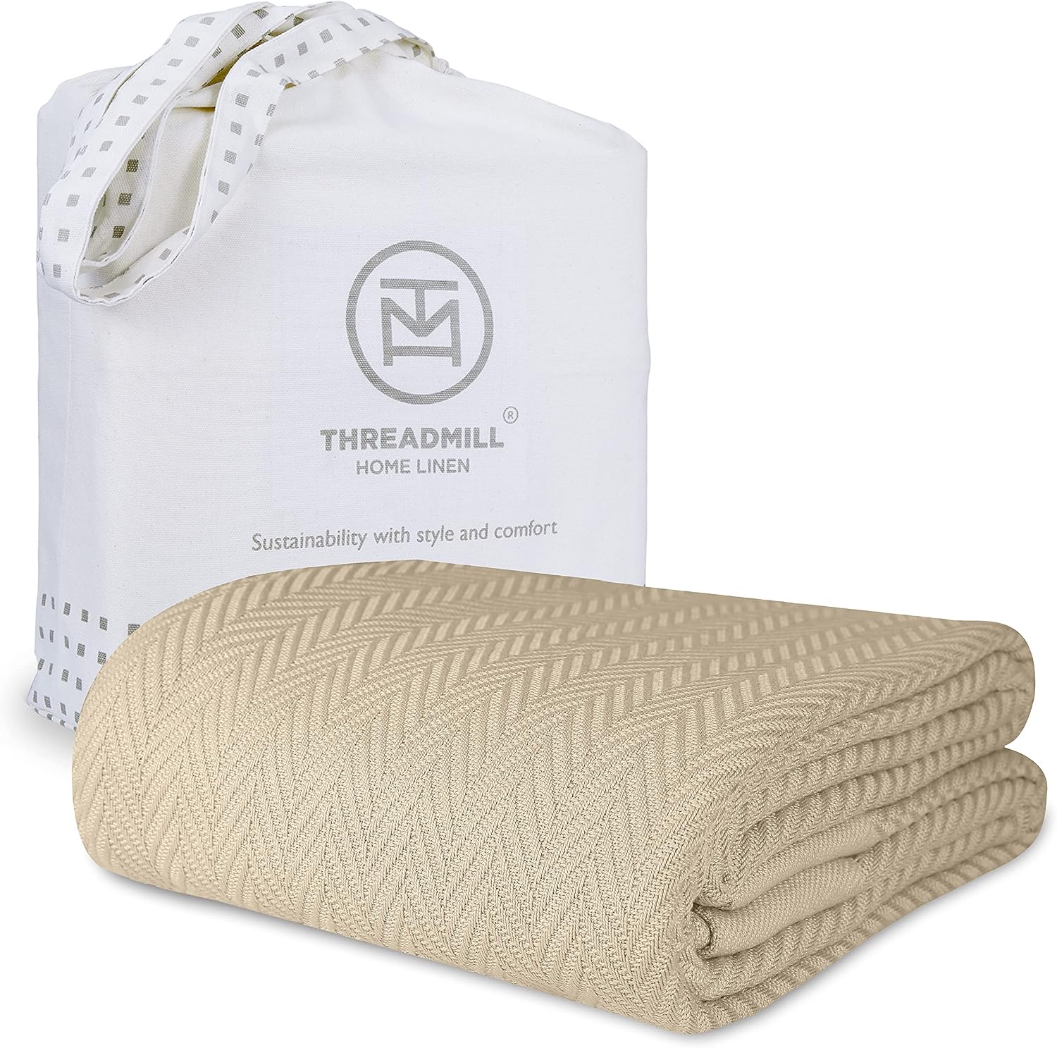 Detalle de Threadmill Luxury Cotton Queen Blanket 90x92