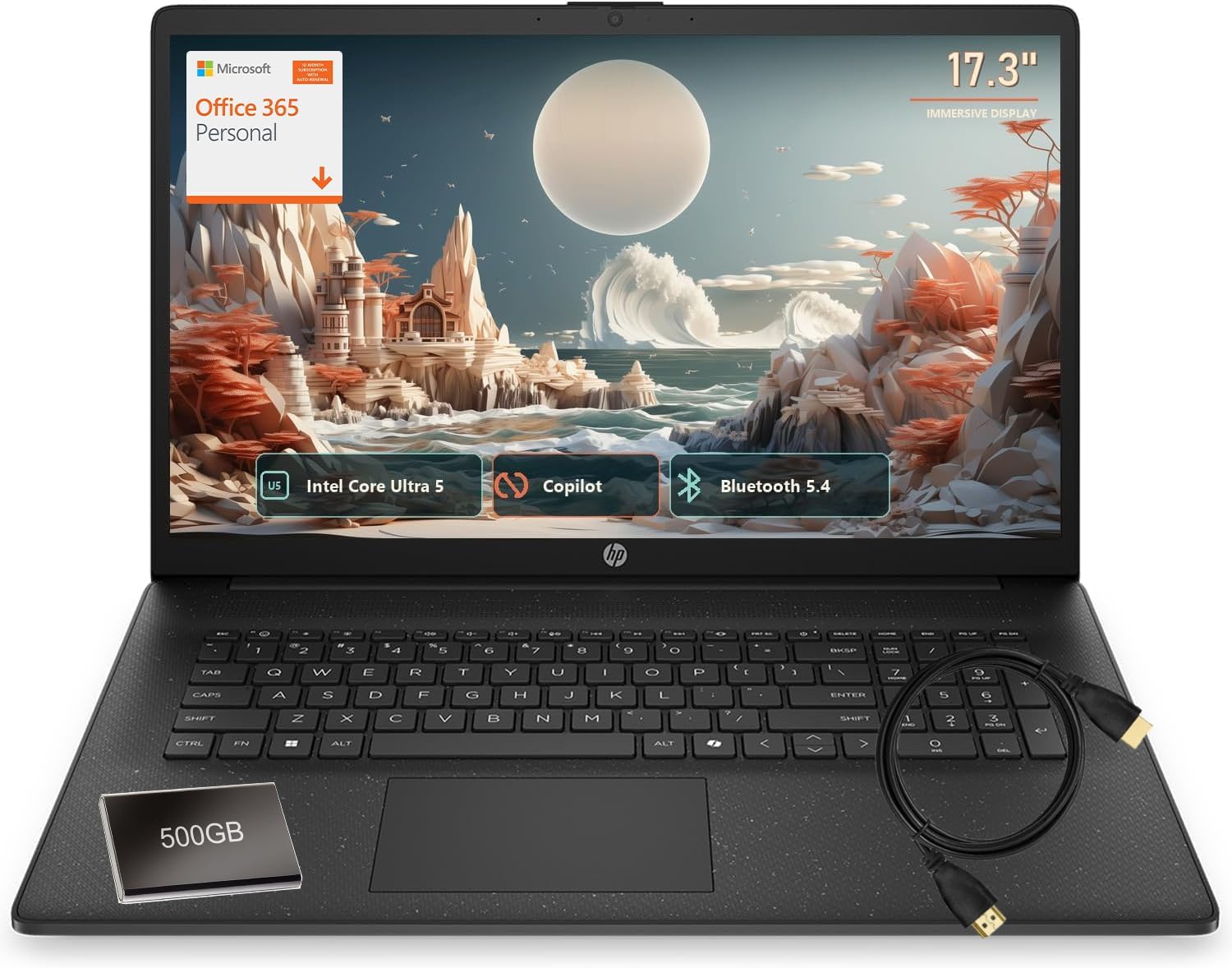 Detalle de HP laptop 17.3-inch