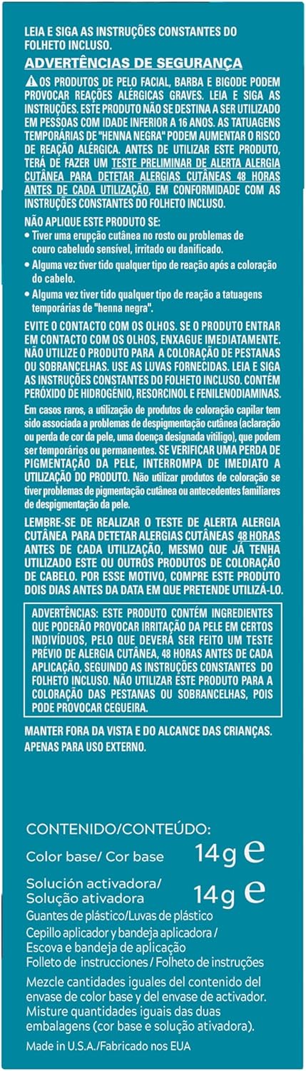 Detalle 2 de Just For Men M45 Tinte para barba y bigote, color moreno
