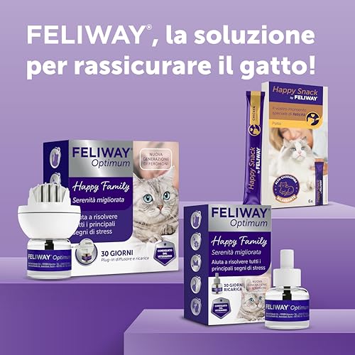 Thumbnail 8 de FELIWAY Optimum 1x30 Giorni: Ricarica calmante da 48 ml per diffusore, supporto calmante per gatti e gattini