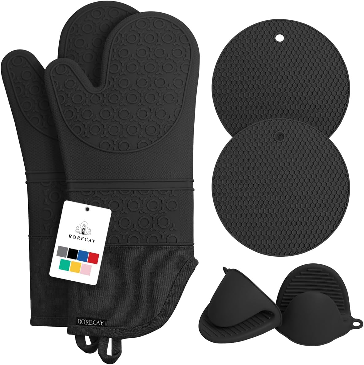 Rorecay Oven Mitts 15-inch Set