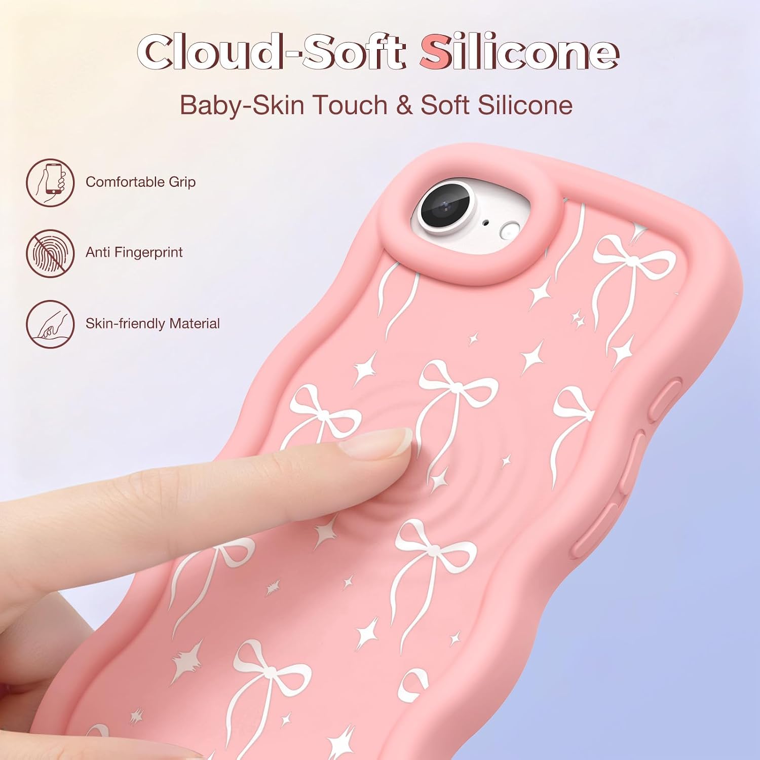 Thumbnail 1 de CASBST iPhone 16e Case Bowknot Star