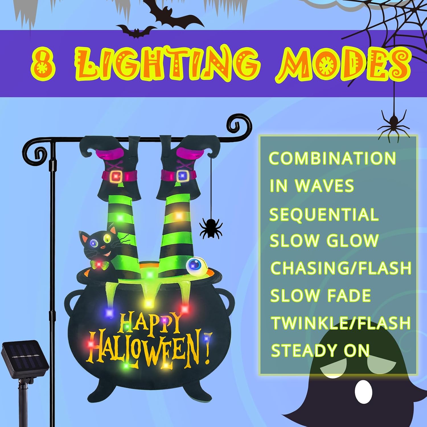 Thumbnail 4 de FLAGMESAGE Halloween Garden Flag, 12x18 In