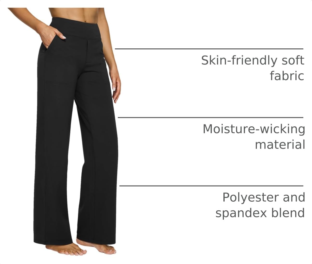 Detalle 2 de G4Free Wide-Leg Yoga Pants