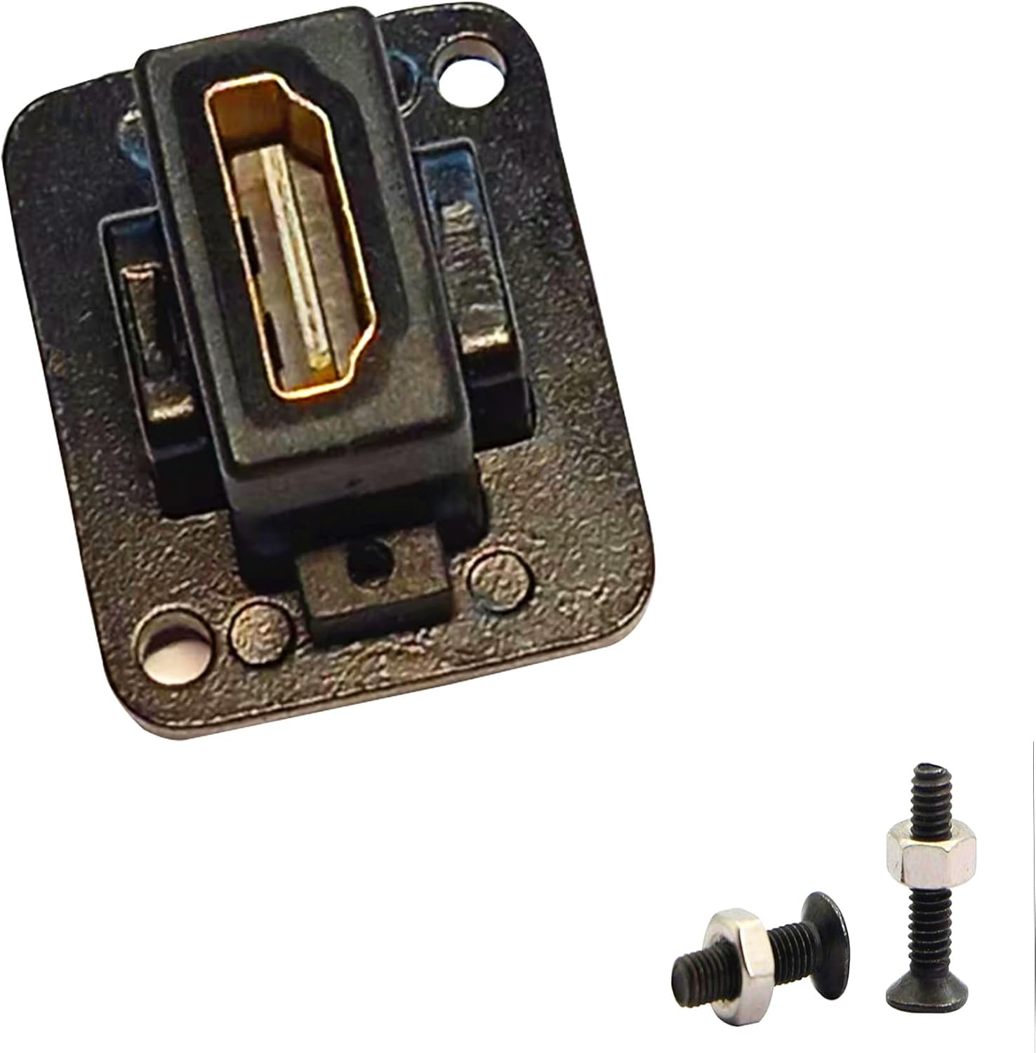 Thumbnail 4 de SHANFEILU HDMI-D (D-Type) Panel Mount Adapter Straight – HDMI-Kuppler St./Buchse auf Buchse mit Schrauben