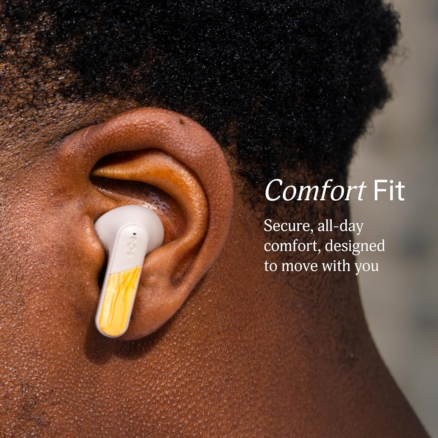 Thumbnail 3 de Marley House of Trenchtown ANC In-Ear Bluetooth-Kopfhörer (Cream) mit Mikrofon, IPX5 & bis zu 24 Std. Laufzeit