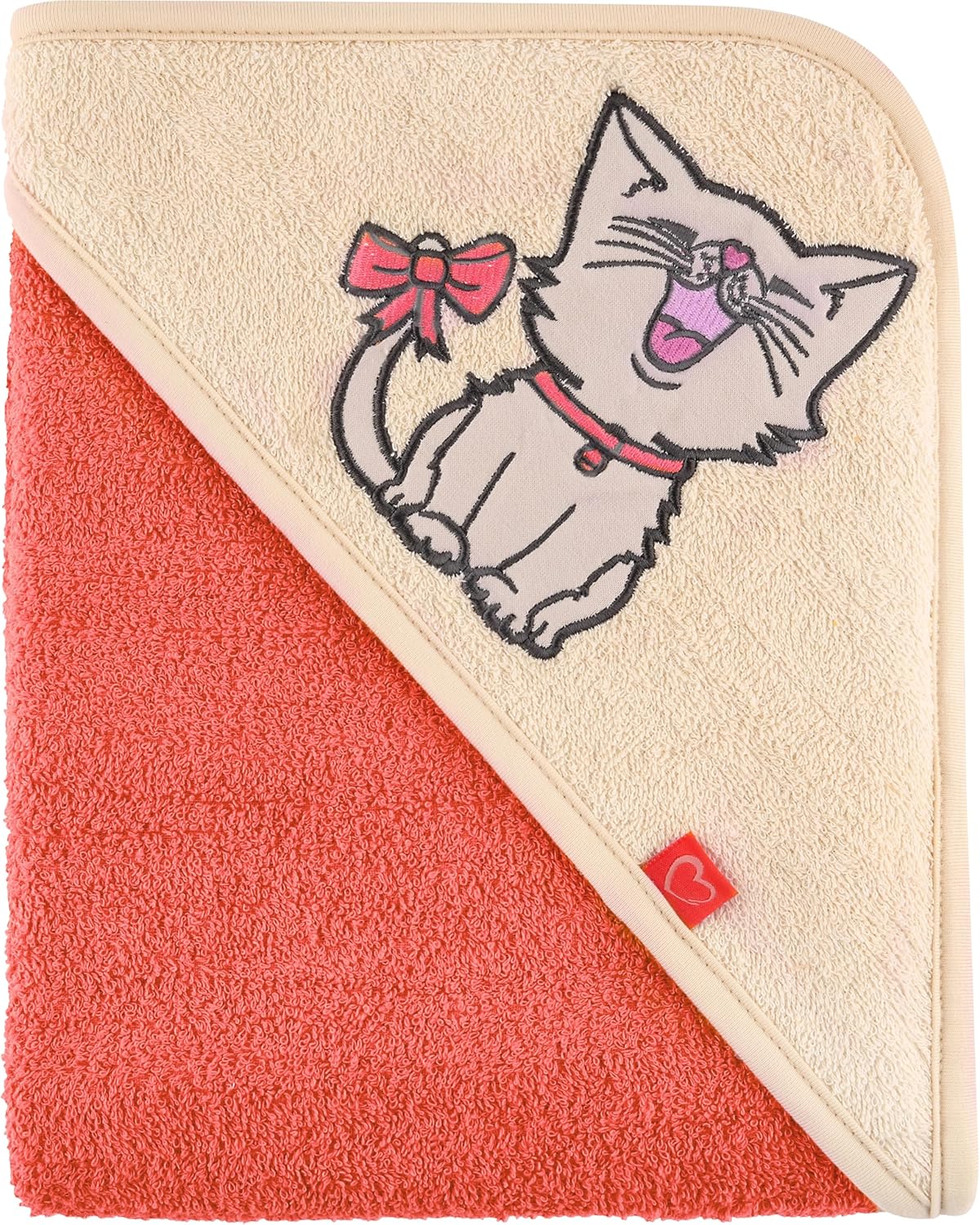 Thumbnail 6 de Be Mammy asciugamano con cappuccio in cotone per neonato e bimbo 100x100 cm (BE20-240-BBL) beige/orsetto