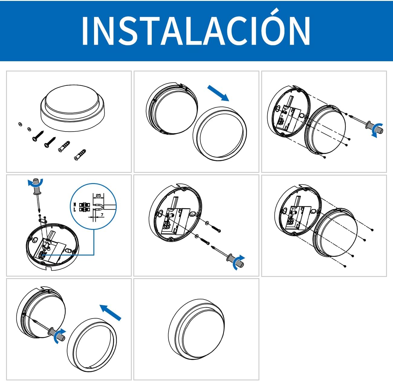 Detalle 2 de ANWIO 13W Lámpara de pared 980 lm