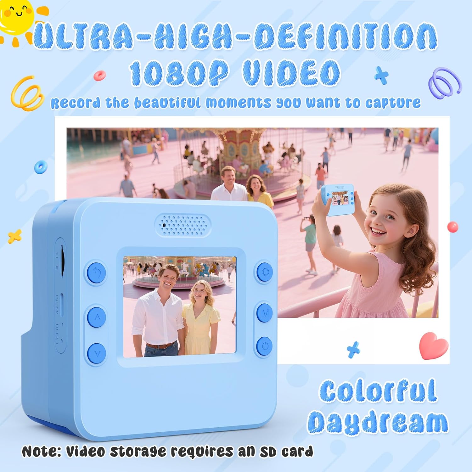 Thumbnail 1 de Yidoroye Kids Camera 2.4 inch HD 1080P