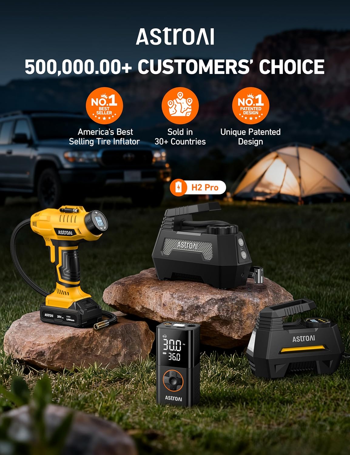Detalle 2 de AstroAI Tire Inflator 12V DC
