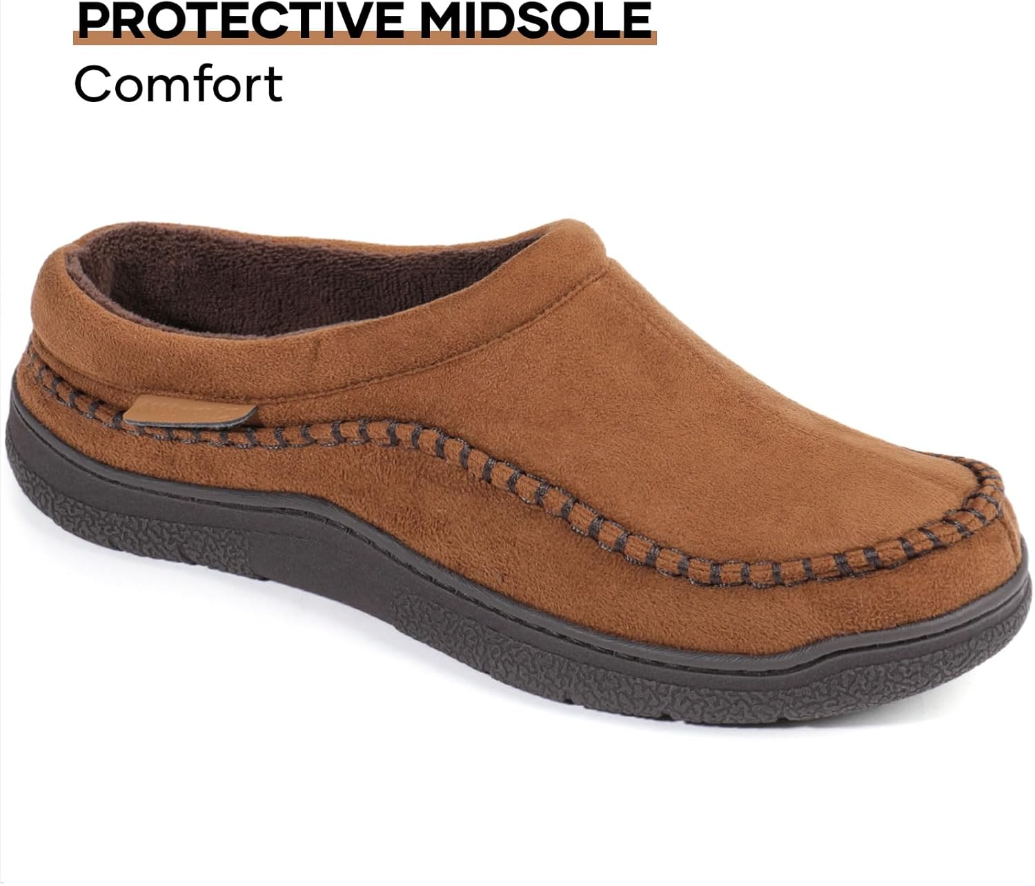 Thumbnail 4 de Zigzagger Men’s Slip-On Moccasin Slippers with Memory Foam Insoles (Indoor/Outdoor)