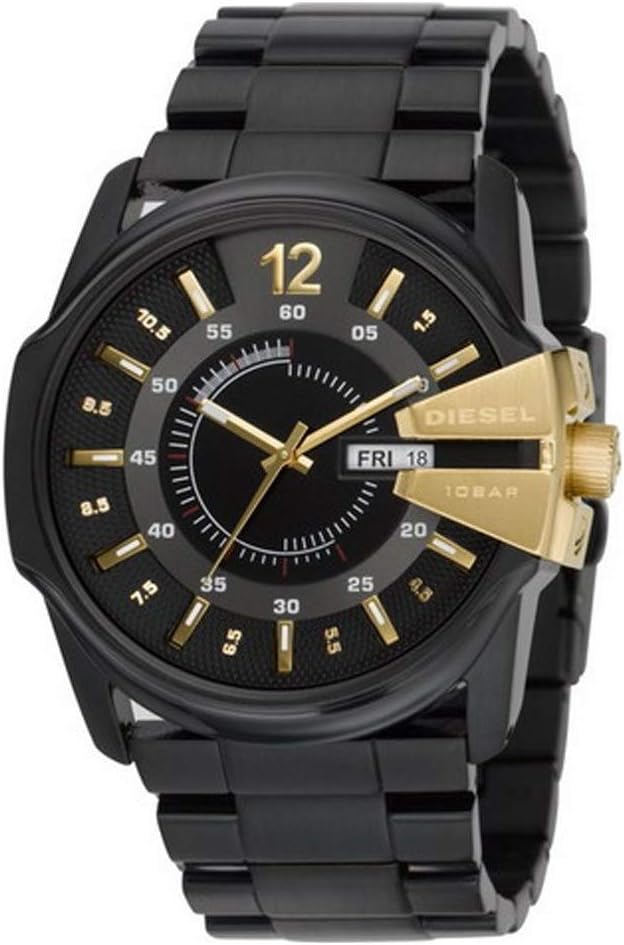 Thumbnail 5 de Diesel Master Chief Dreizeiger Herrenuhr mit Lederarmband (46 mm) – Quarz, Chronographenanzeige